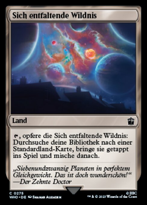 Sich entfaltende Wildnis