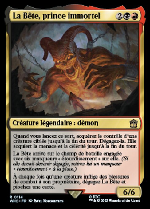 La Bête, prince immortel
