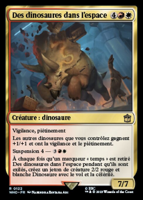 Des dinosaures dans l'espace