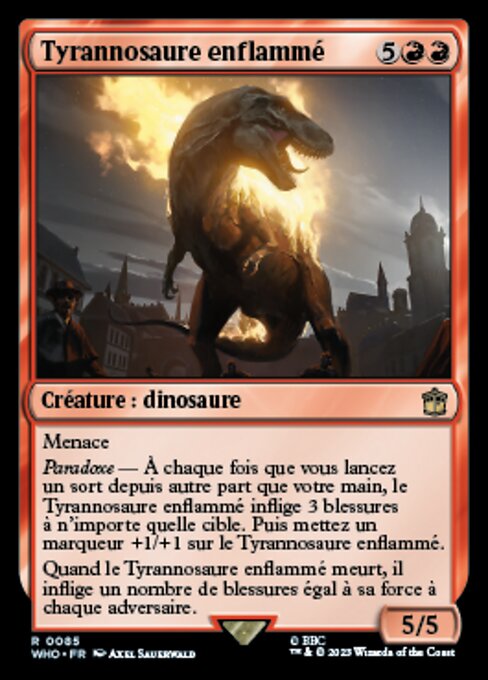 Flaming Tyrannosaurus