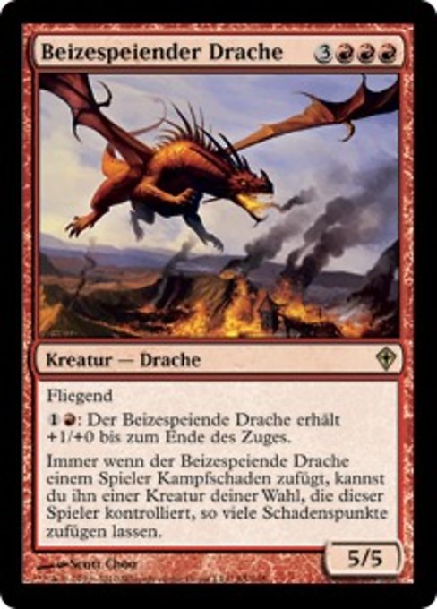 Beizespeiender Drache