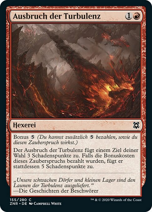 Ausbruch der Turbulenz