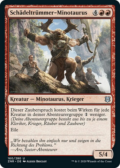 Schädeltrümmer-Minotaurus