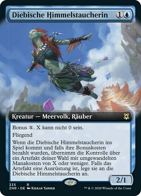 Diebische Himmelstaucherin