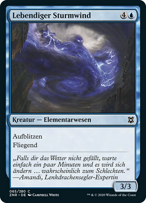 Lebendiger Sturmwind