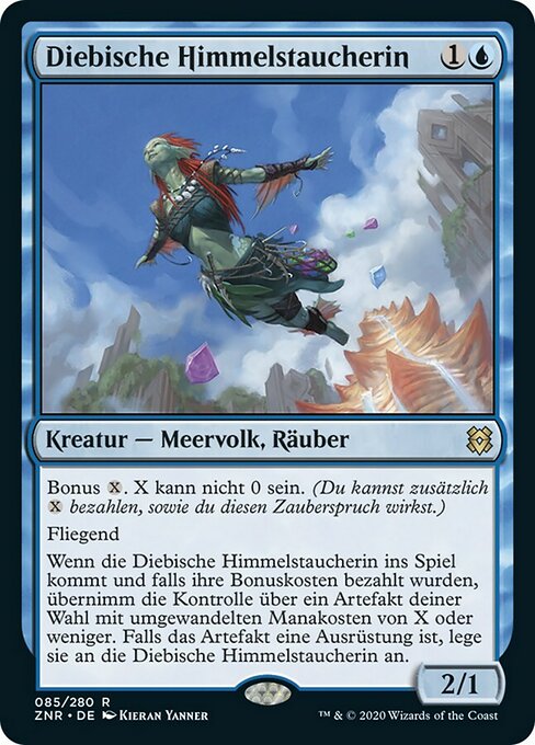 Diebische Himmelstaucherin