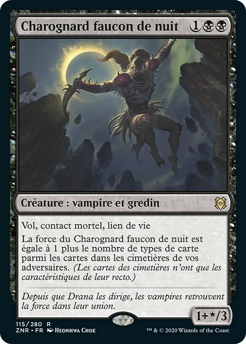 Charognard faucon de nuit