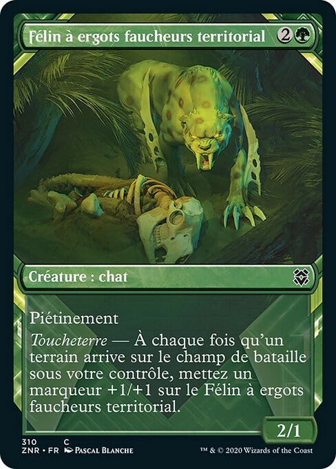 Félin à ergots faucheurs territorial